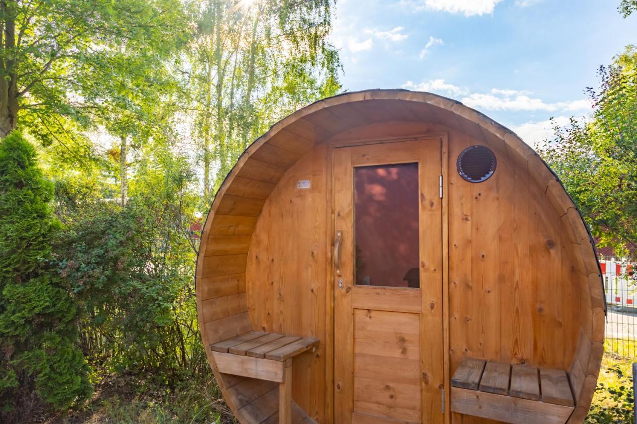 Am Grimnitzsee Gemutliches Tiny House Bungalow Mit Sauna Und Kamin Joachimsthal Buitenkant foto
